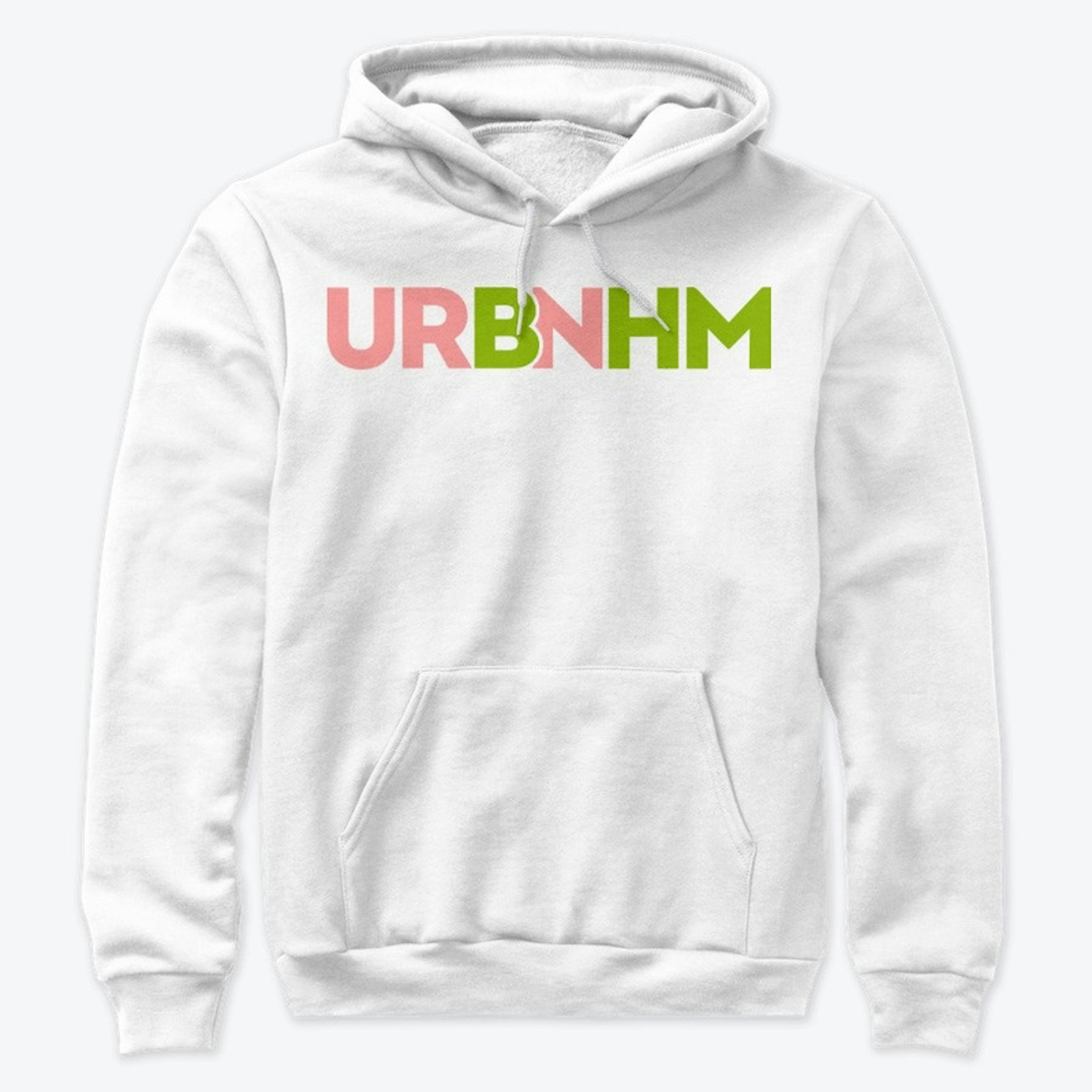 URBNHM Prink and Green Logo Hoodie
