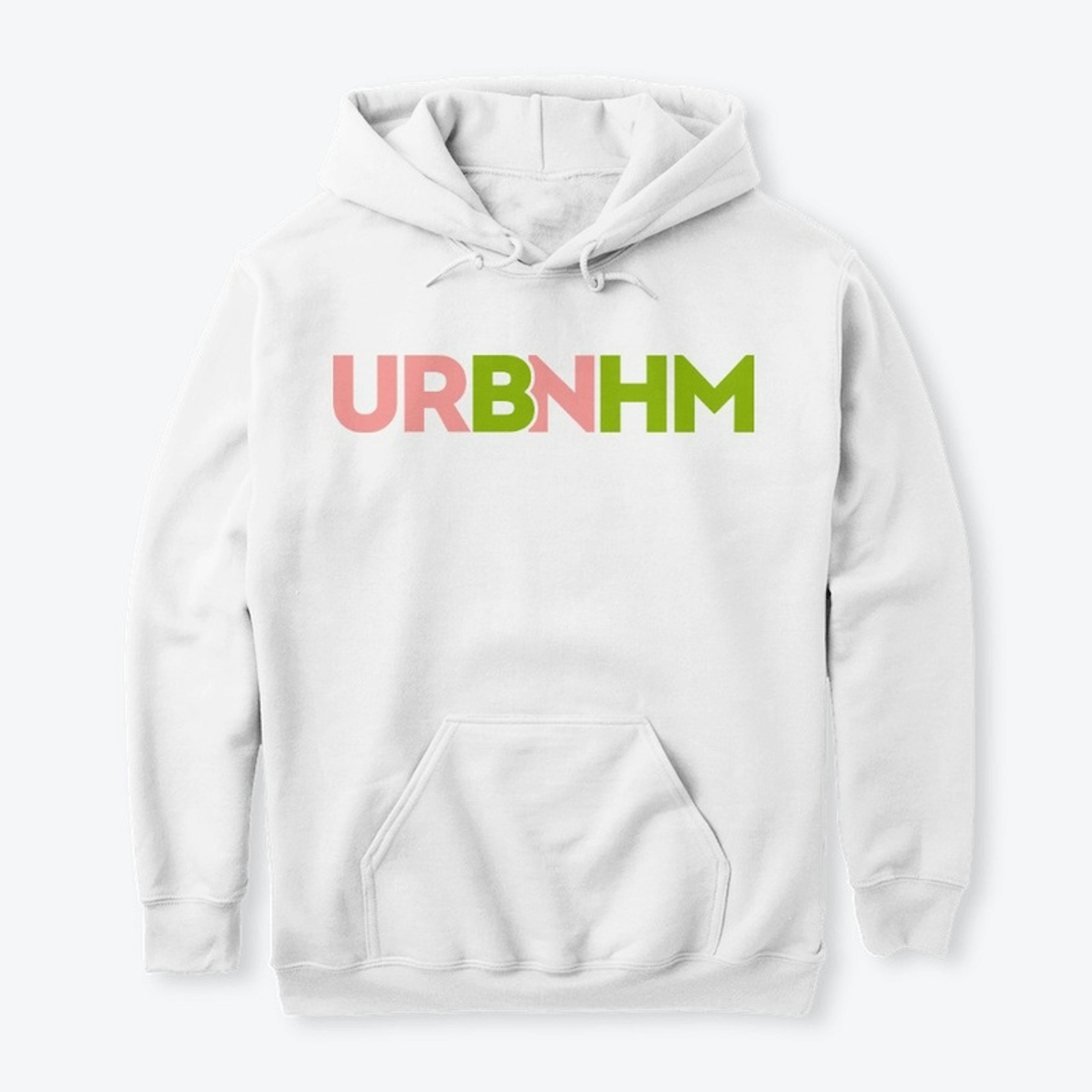 URBNHM Prink and Green Logo Hoodie
