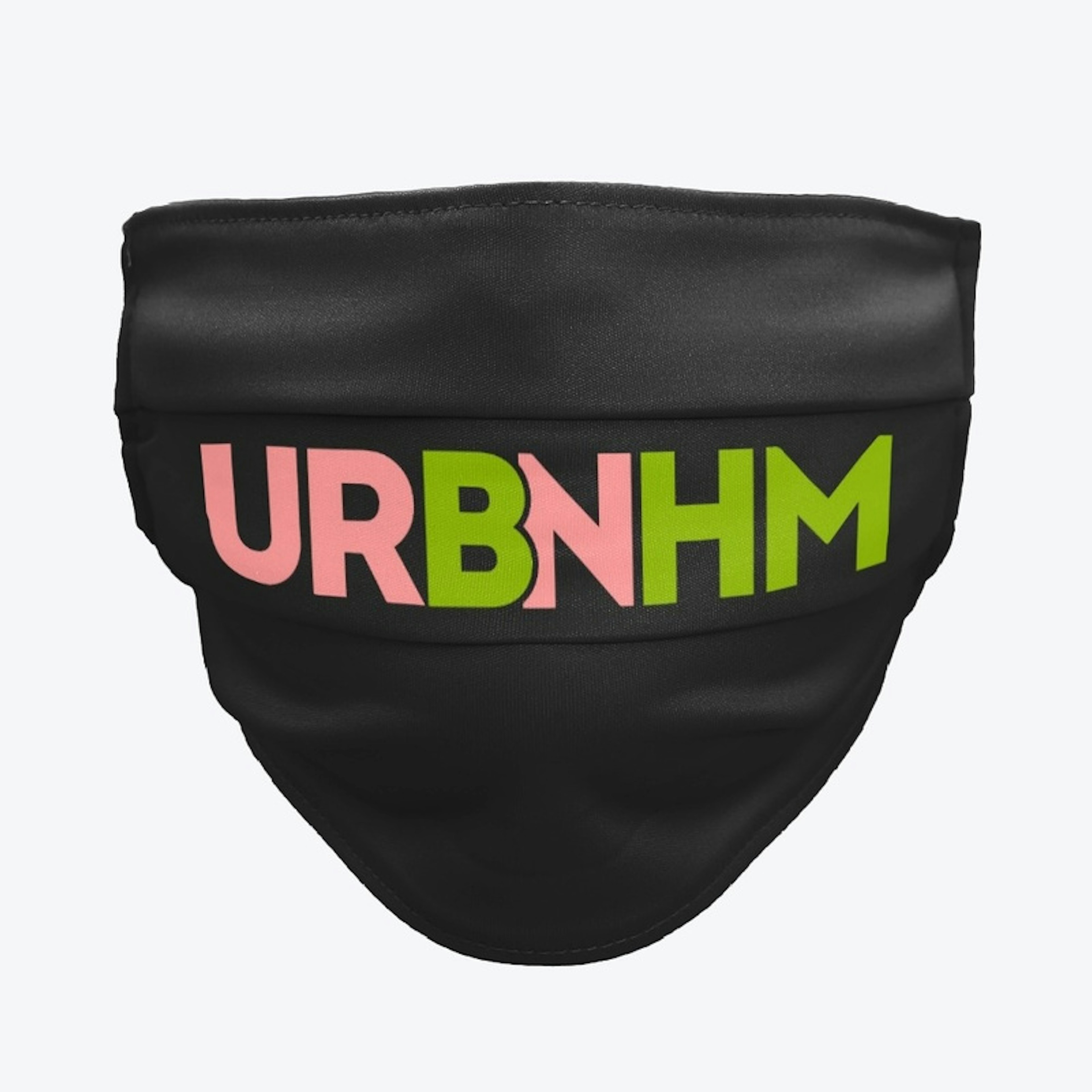 URBNHM Pink and Green Logo Facemask