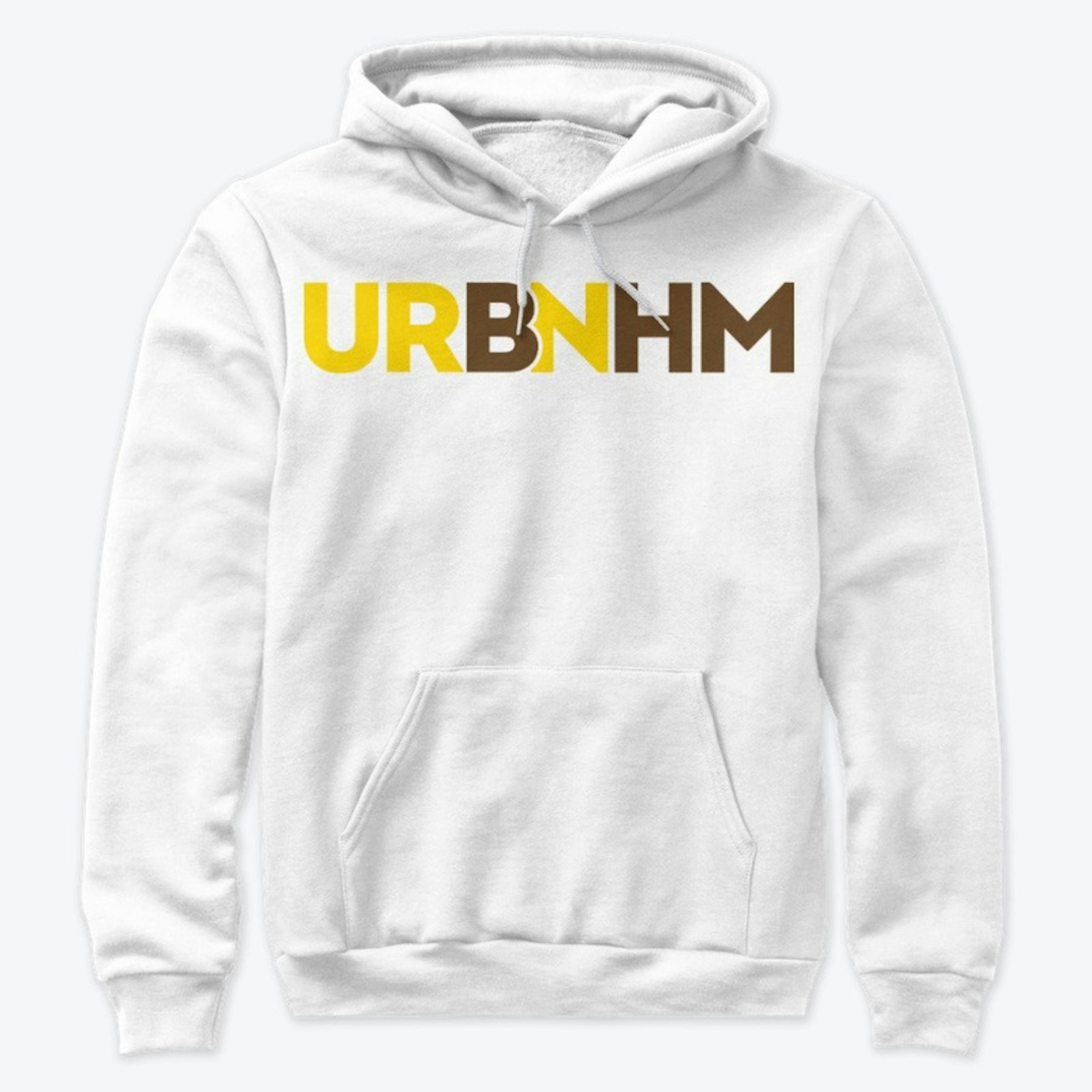 URBNHM Brown and Gold Logo Hoodie