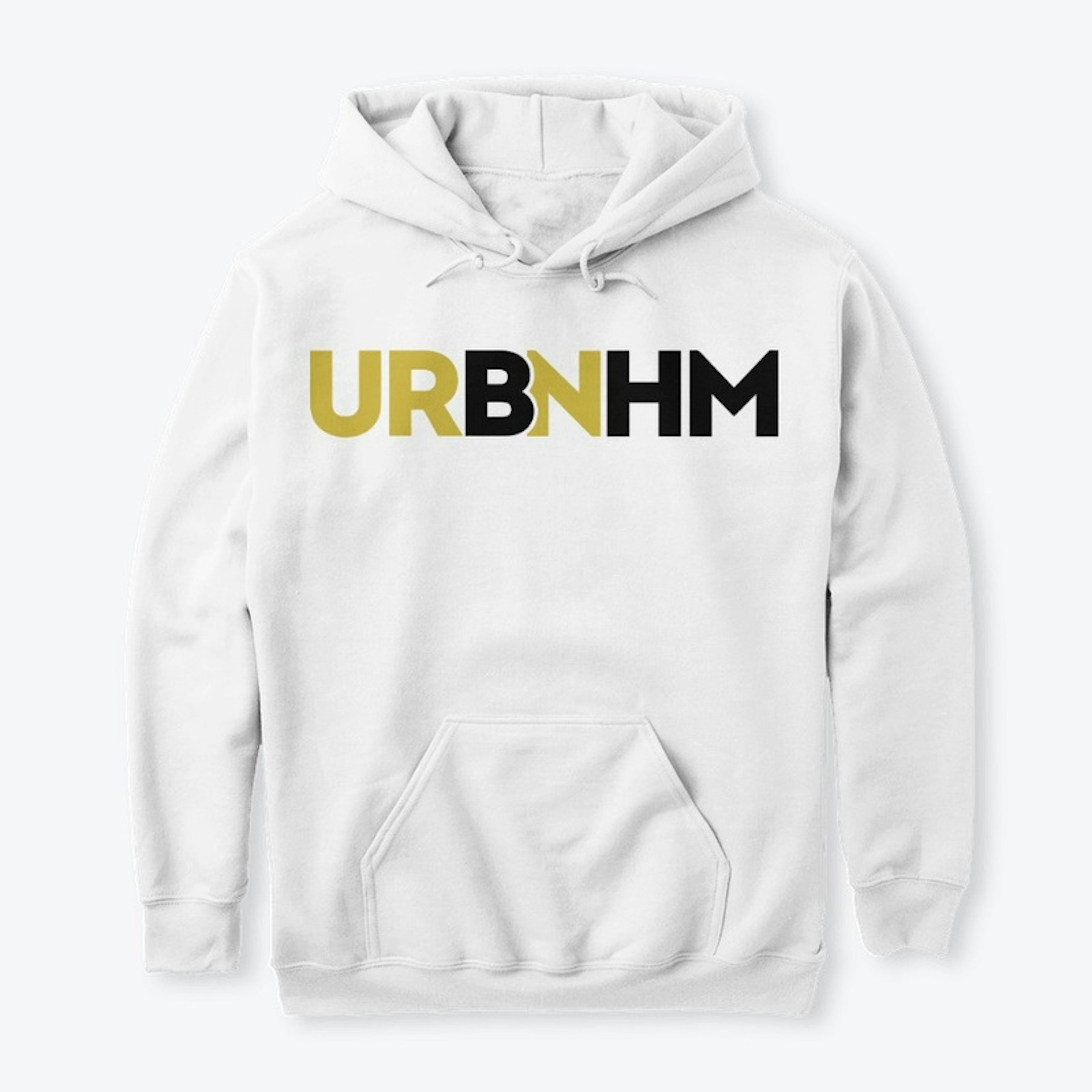 URBNHM Black and Gold Logo Hoodie