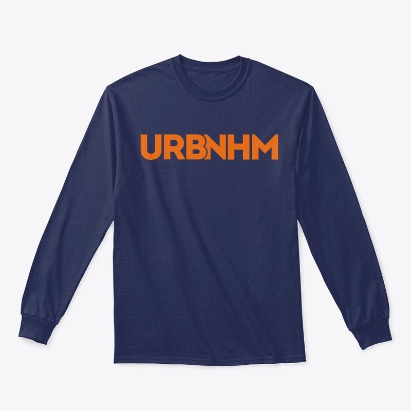 Blue on Orange Long Sleeve Tee