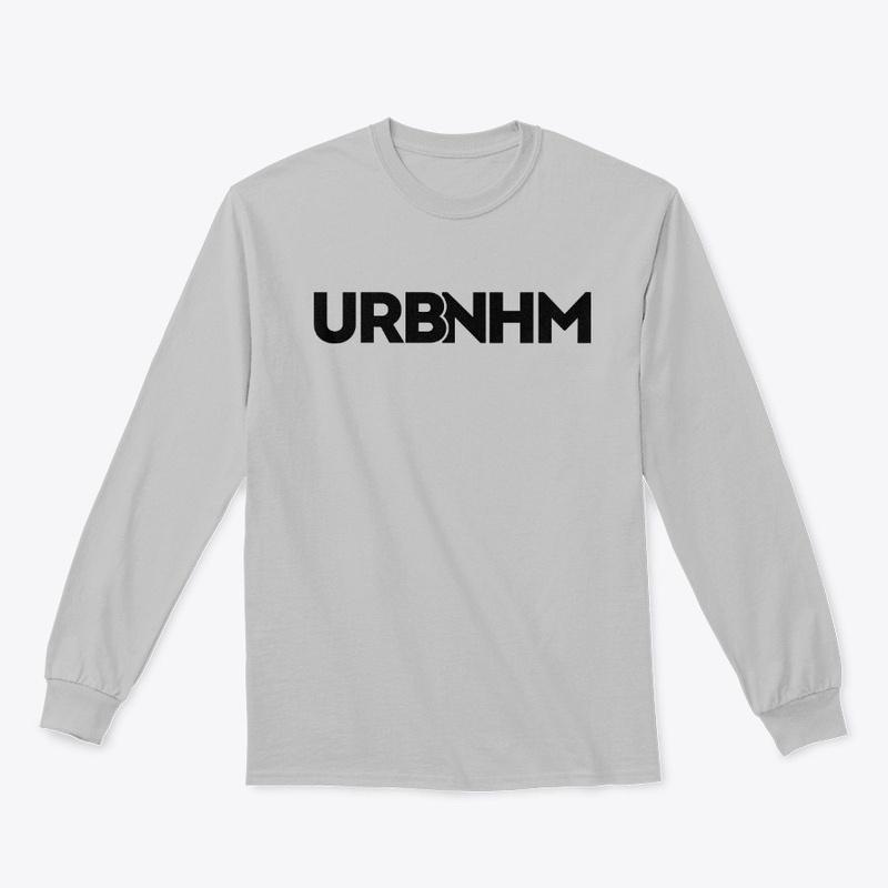 Grey with Black Long Sleeve URBNHM Tee