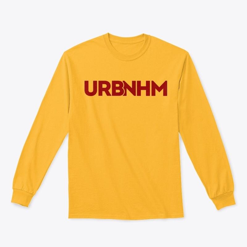 Gold with Crimson URBNHM Long Sleeve Tee