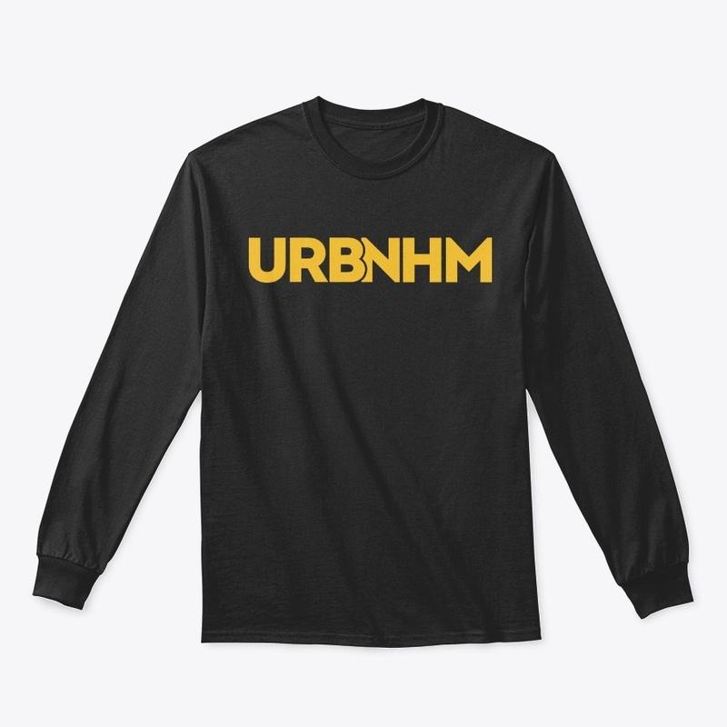 Black with Gold URBNHM Long Sleeve Tee