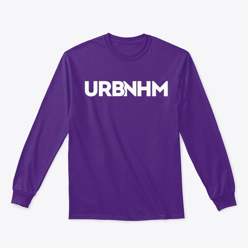 Purple and White URBNHM Long Sleeve Tee