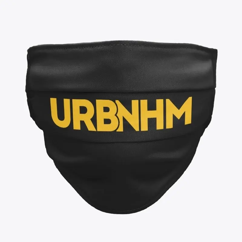 URBNHM Black and Gold Facemask