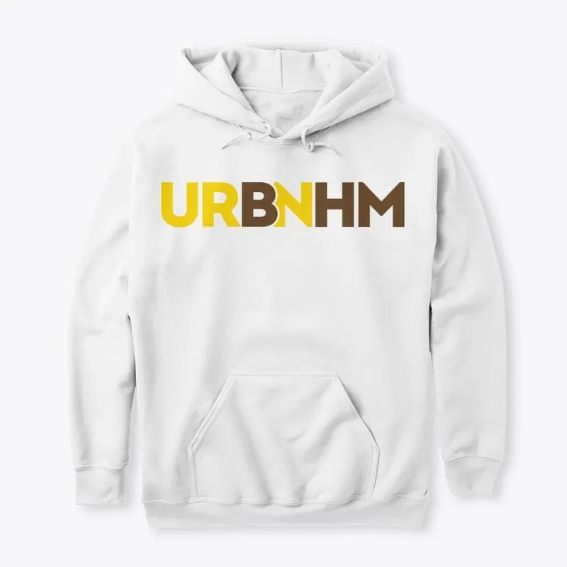 URBNHM Brown and Gold Logo Hoodie